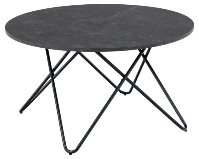 Salontafel Wyre 8211 Matzwart Melamine Blad 8211 Metaal