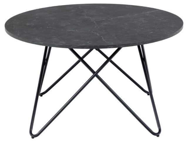 Salontafel Wyre 8211 Matzwart Melamine Blad 8211 Metaal