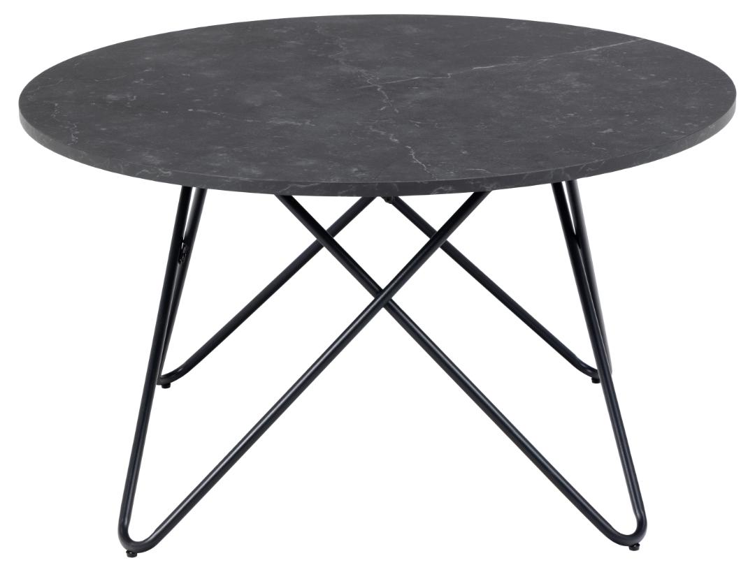 Salontafel Wyre 8211 Matzwart Melamine Blad 8211 Metaal
