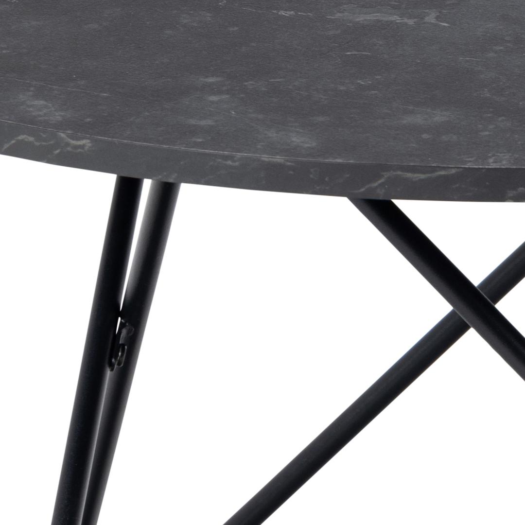 Salontafel Wyre 8211 Matzwart Melamine Blad 8211 Metaal