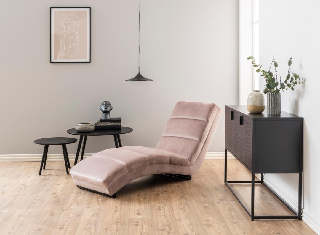 Ligstoel Slinky 8211 Stof Dusty Rose