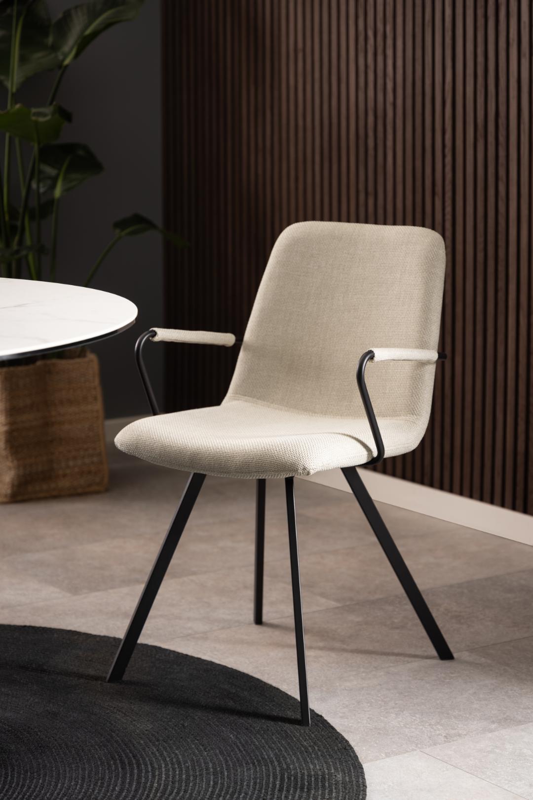 Eetkamerstoel Selina 8211 Stof Basel Beige Minimale Bestelling 2 Stuks