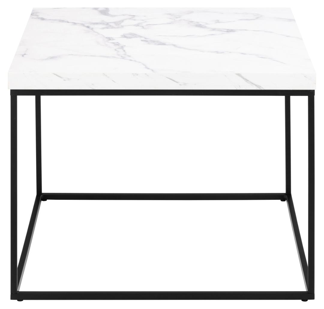 Salontafel Barossa 8211 Wit Marmerlook Mdf 8211 Zwart Metaal