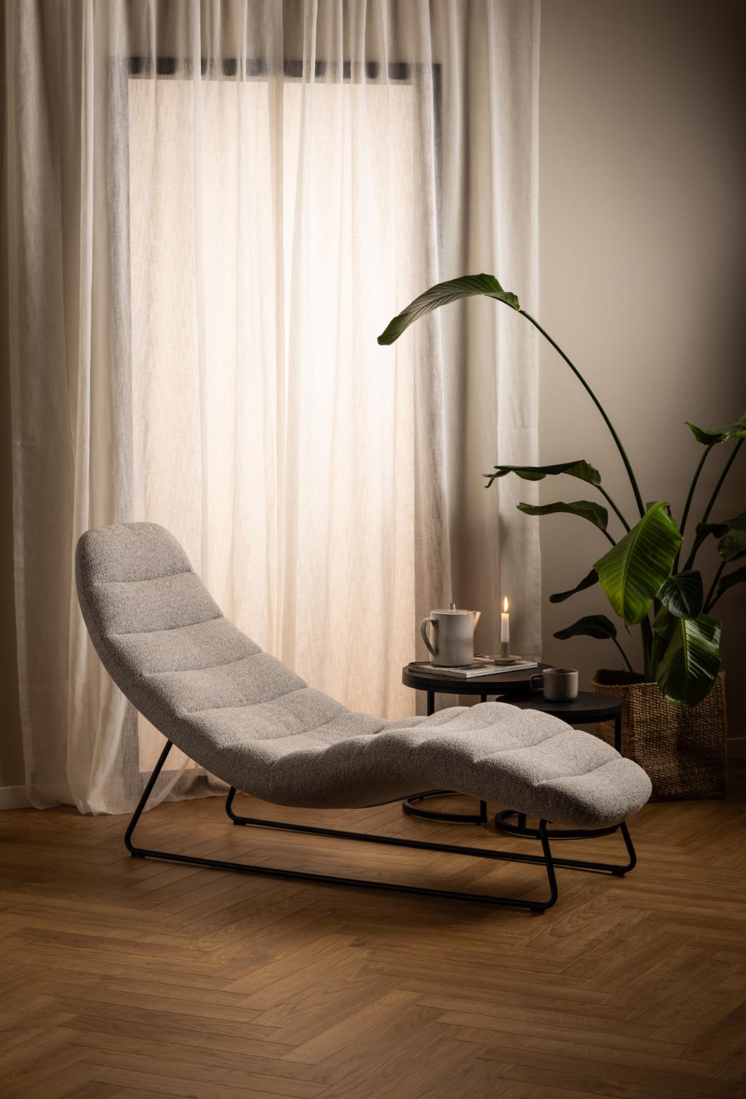 Ligstoel Chaplin 8211 Stof Monza Beige