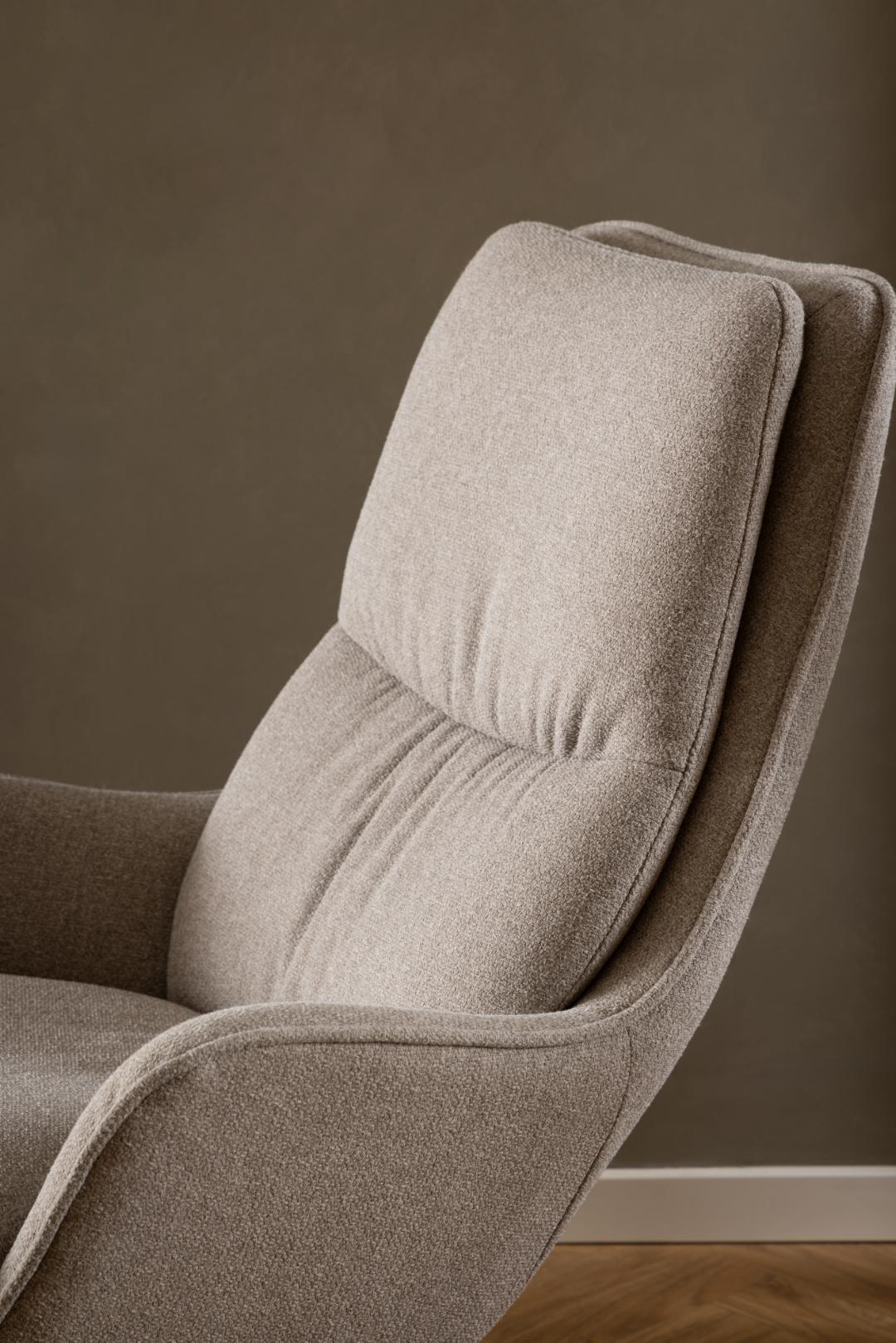 Loungestoel Bosley 8211 Stof Beige