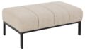 Bankje Caix - Stof Basel beige - Staal