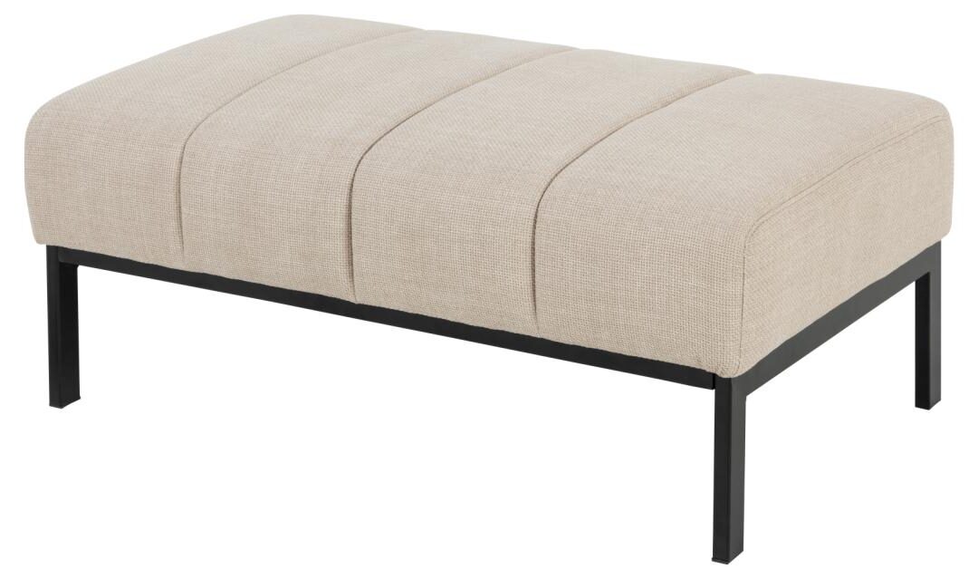 Bankje Caix 8211 Stof Basel Beige 8211 Staal