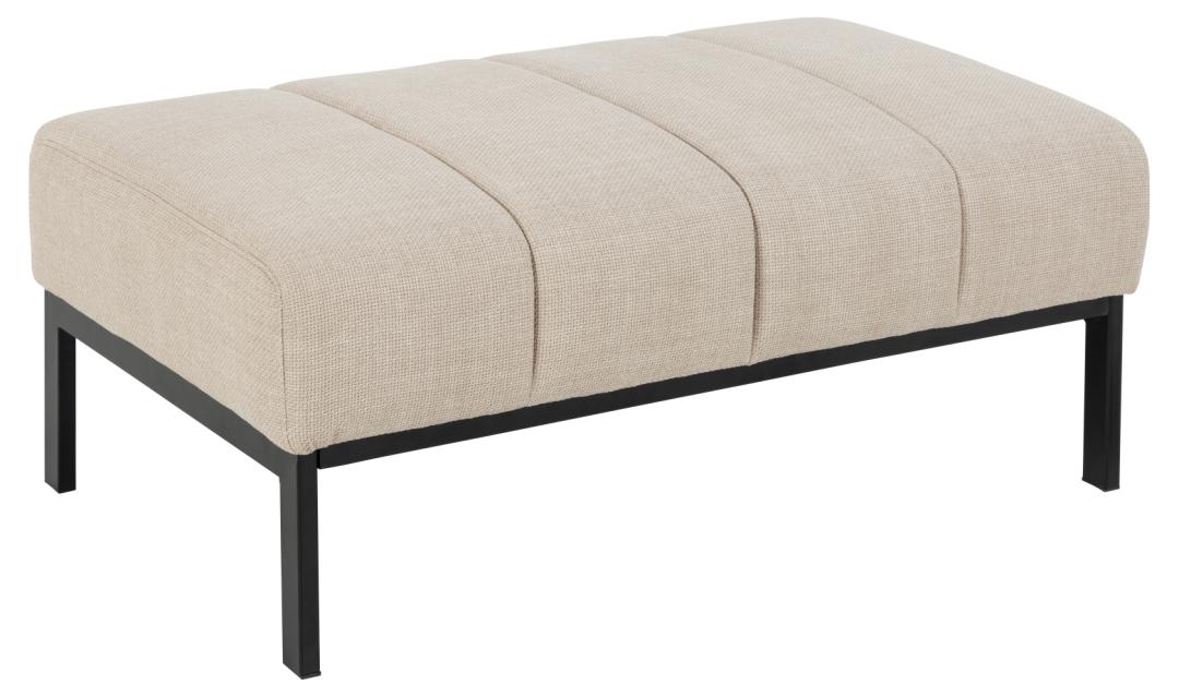 Bankje Caix 8211 Stof Basel Beige 8211 Staal