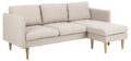 2-zitsbank Milly met chaiselongue - Stof Basel beige