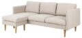 2-zitsbank Milly met chaiselongue - Stof Basel beige