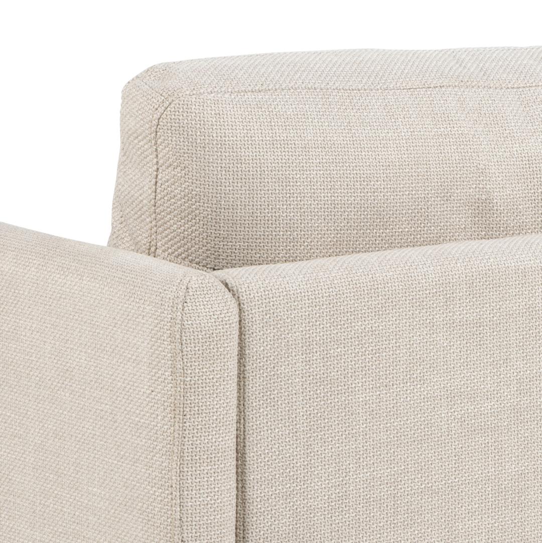 2 Zitsbank Milly Met Chaiselongue 8211 Stof Basel Beige