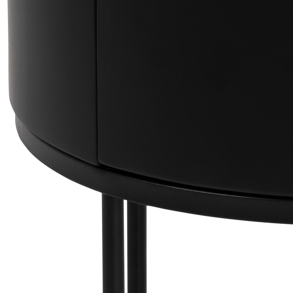 Nachtkastje Polo 8211 Zwart Mdf 8211 Metaal