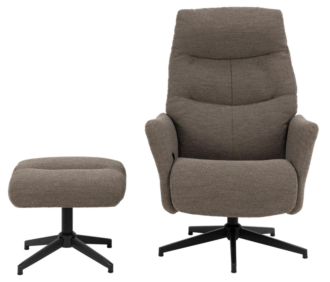 Relaxfauteuil Londen Met Voetenbank 8211 Stof Monza Taupe Relaxfauteuil Londen Met Voetenbank 8211 Stof Monza Taupe