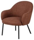 Loungestoel Spencer - Stof terracotta