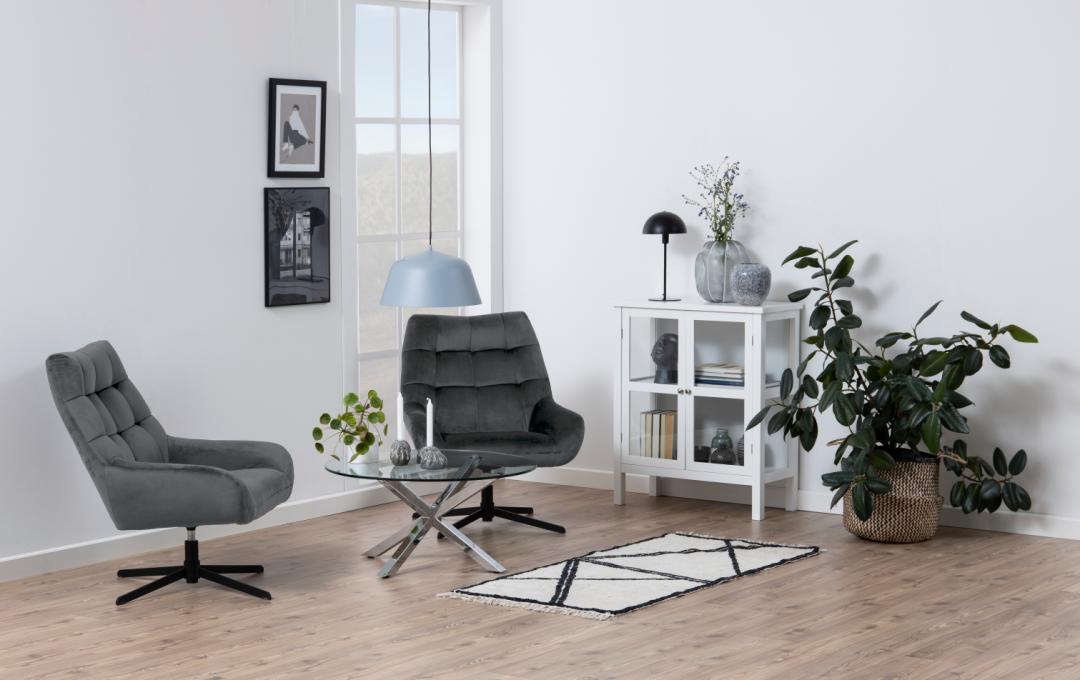Fauteuil Parijs 8211 Stof Donkergrijs
