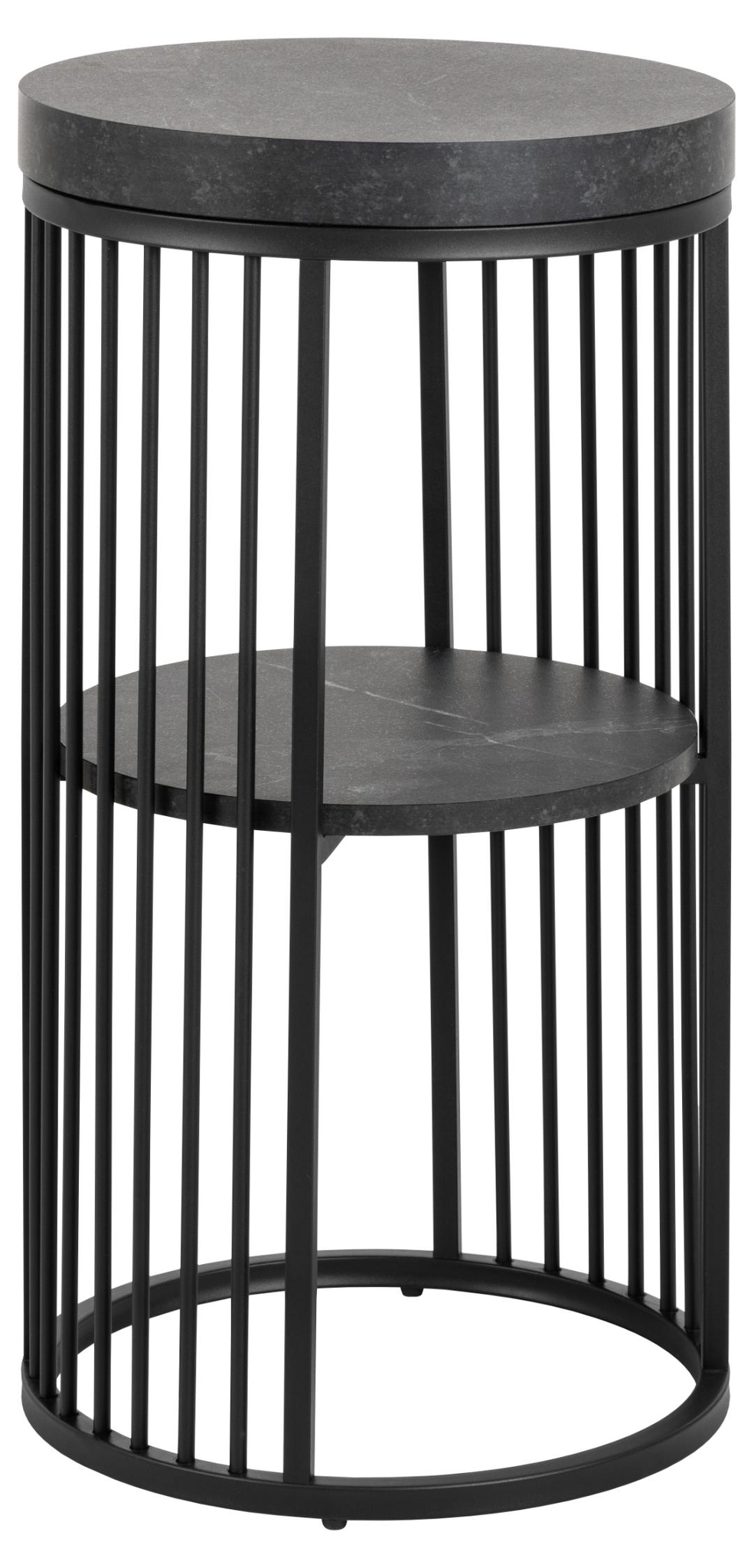 Nachtkastje Strington 8211 Zwart Ruw Melamine
