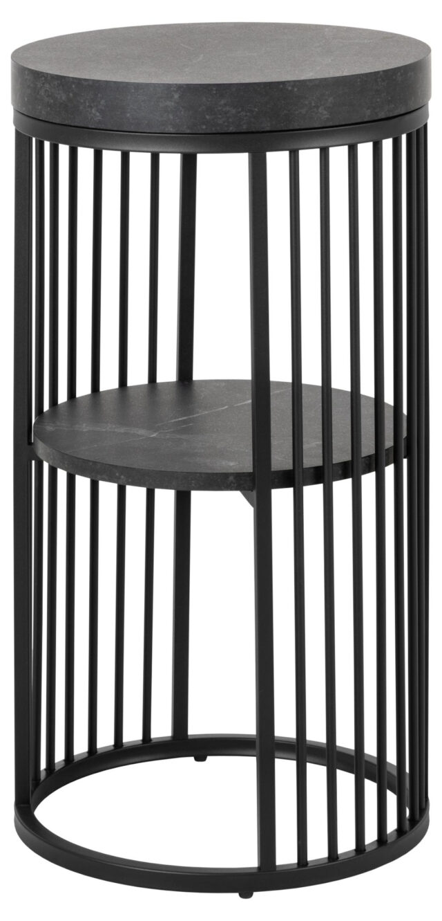 Nachtkastje Strington 8211 Zwart Ruw Melamine
