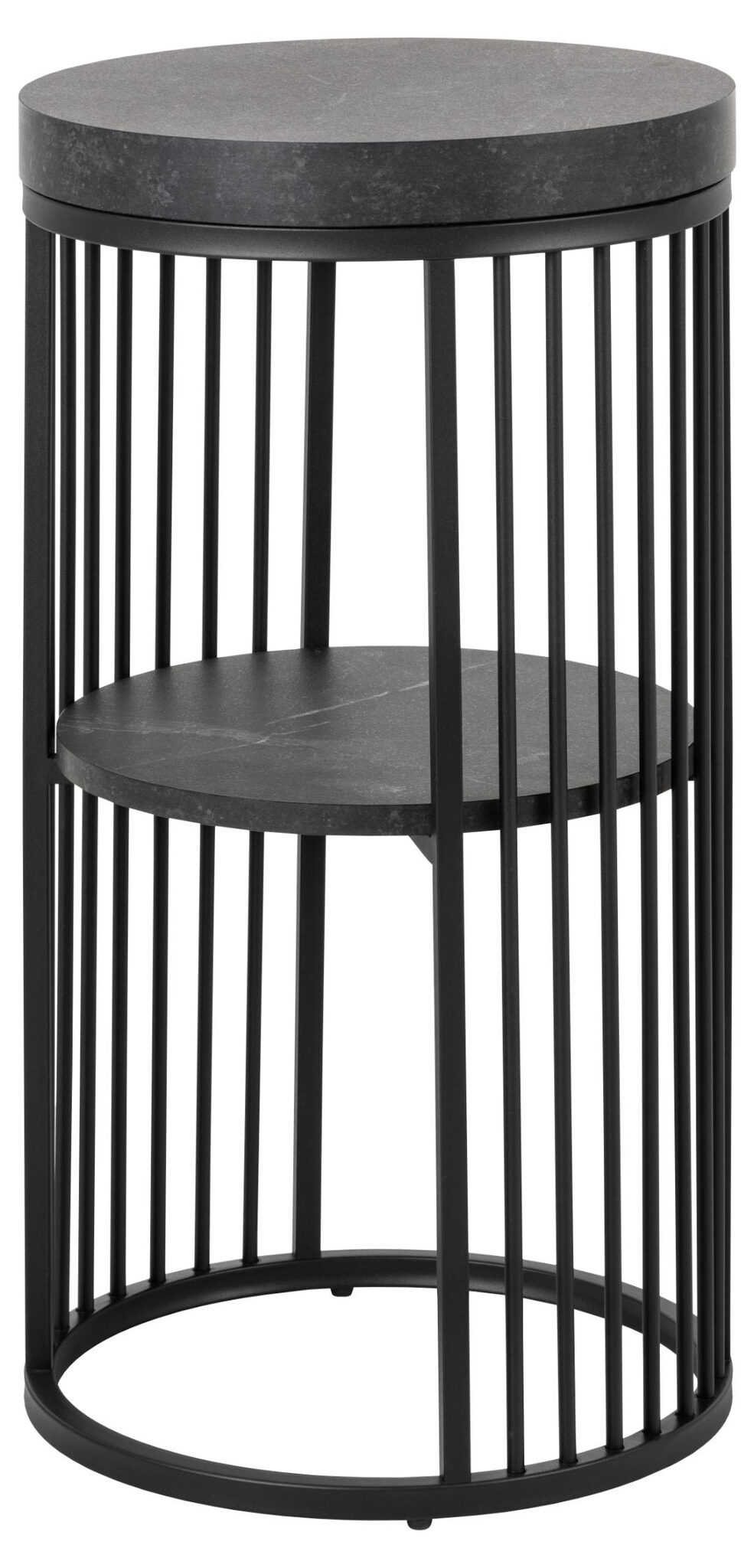 Nachtkastje Strington 8211 Zwart Ruw Melamine
