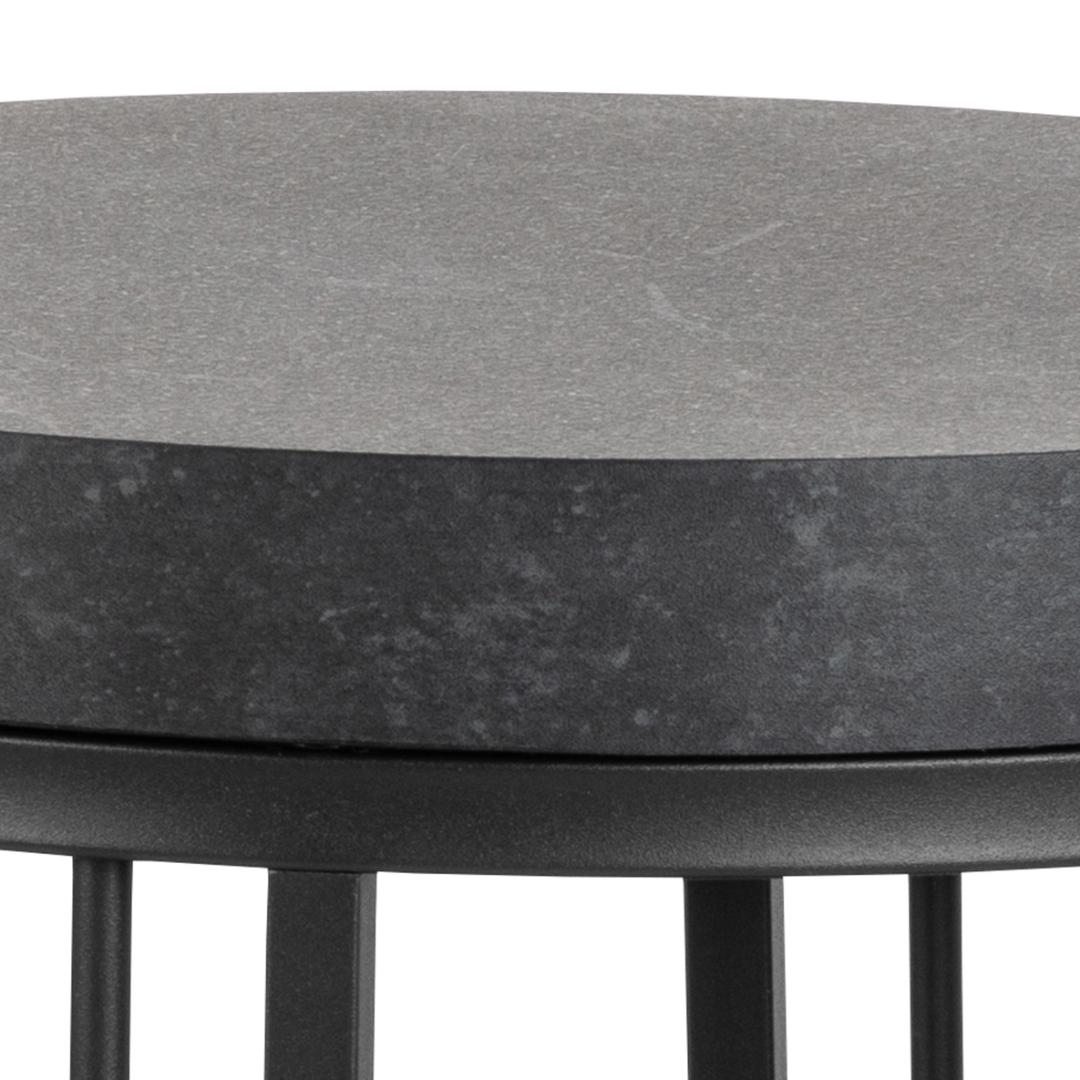 Nachtkastje Strington 8211 Zwart Ruw Melamine