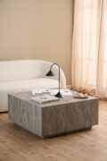 Salontafel Dobbelstenen - Grijs marmerlook MDF