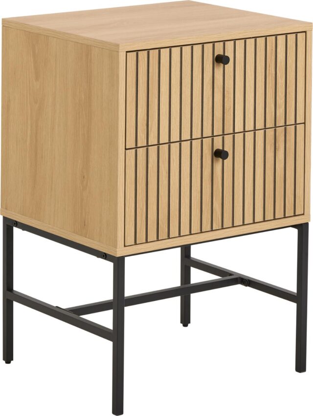 Nachtkastje Albany 8211 Eiken Ruw Melamine