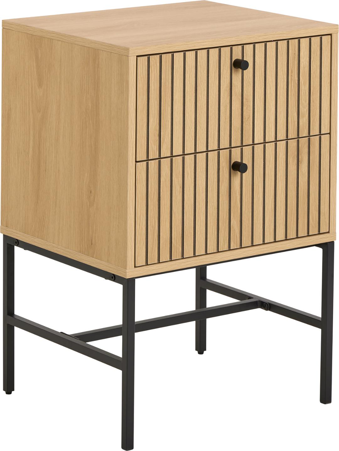 Nachtkastje Albany 8211 Eiken Ruw Melamine