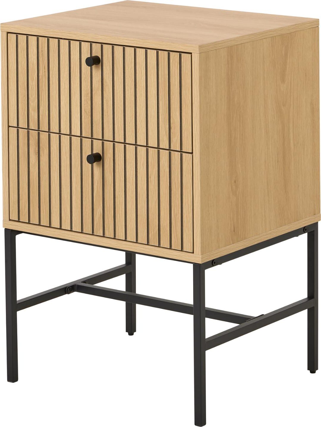 Nachtkastje Albany 8211 Eiken Ruw Melamine