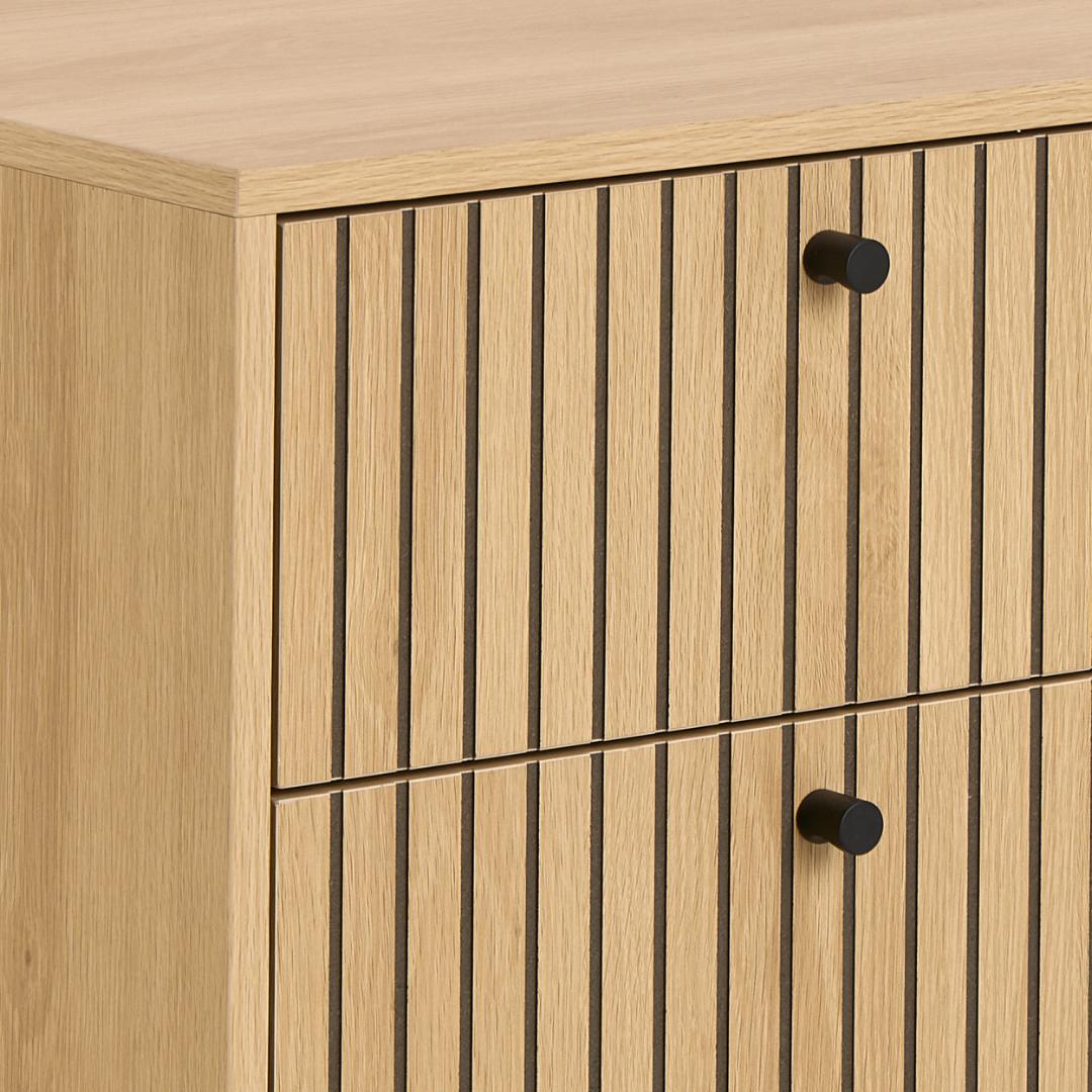 Nachtkastje Albany 8211 Eiken Ruw Melamine