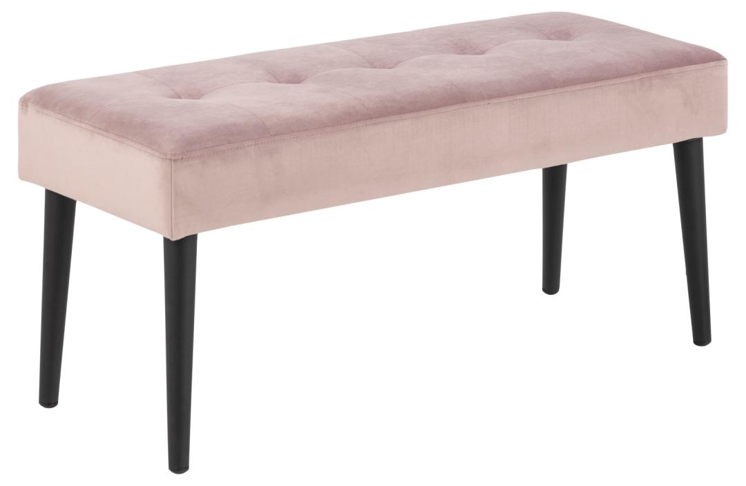 Bankje Glory 8211 Stof Vic Dusty Rose 8211 Metaal