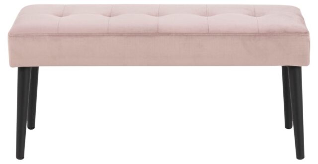 Bankje Glory 8211 Stof Vic Dusty Rose 8211 Metaal