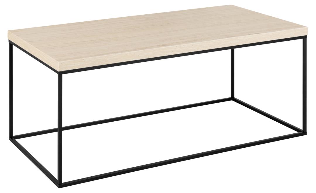 Salontafel Barossa 8211 Travertin Look Mdf 8211 Metaal Salontafel Barossa 8211 Travertin Look Mdf 8211 Metaal