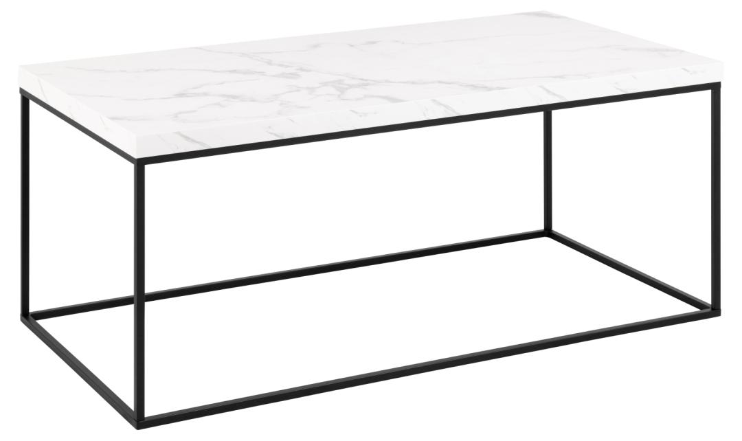 Salontafel Barossa 8211 Wit Marmer Stuctuur 8211 Metaal Salontafel Barossa 8211 Wit Marmer Stuctuur 8211 Metaal