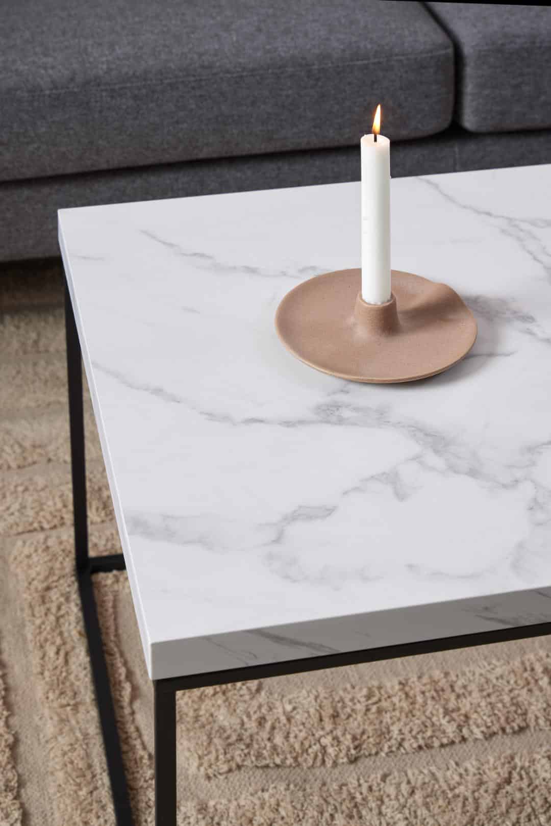 Salontafel Barossa 8211 Wit Marmer Stuctuur 8211 Metaal Salontafel Barossa 8211 Wit Marmer Stuctuur 8211 Metaal