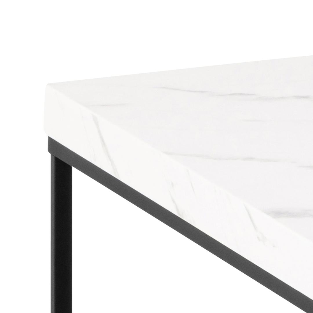 Salontafel Barossa 8211 Wit Marmer Stuctuur 8211 Metaal