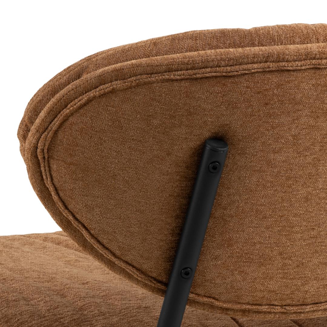 Loungestoel Burma 8211 Stof Terracotta