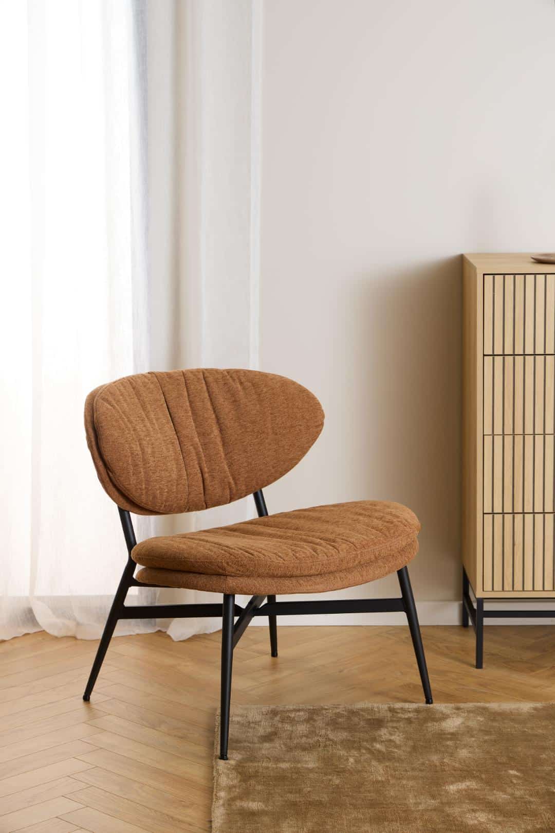 Loungestoel Burma 8211 Stof Terracotta