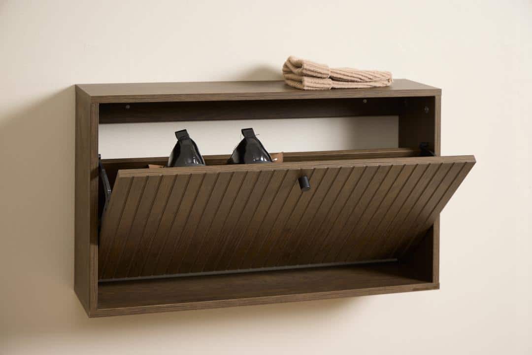 Schoenenkast Albany 8211 Gerookt Eiken Melamine