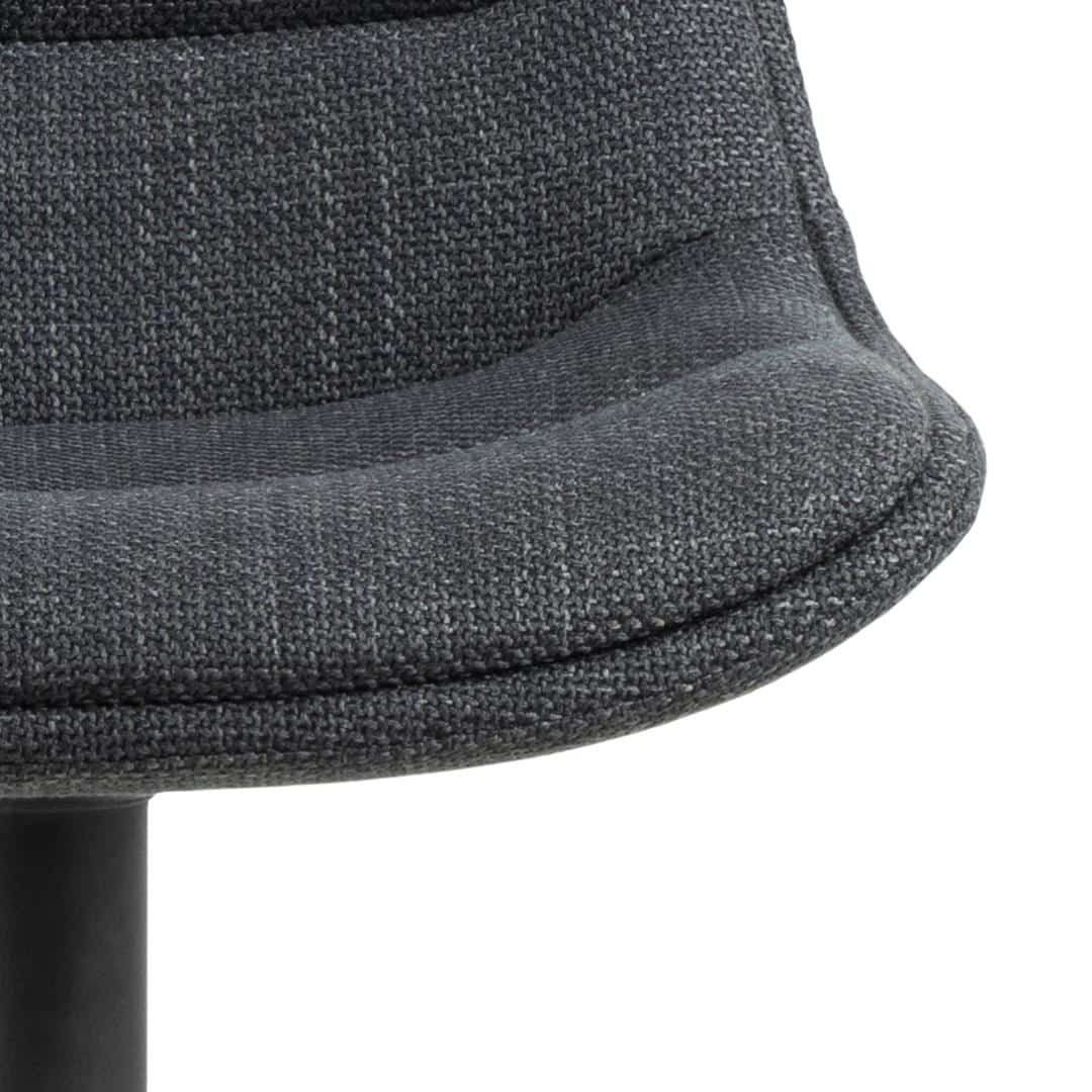 Barkruk Adisa 8211 Stof Basel Donkergrijs 8211 Staal Minimale Bestelling 2 Stuks