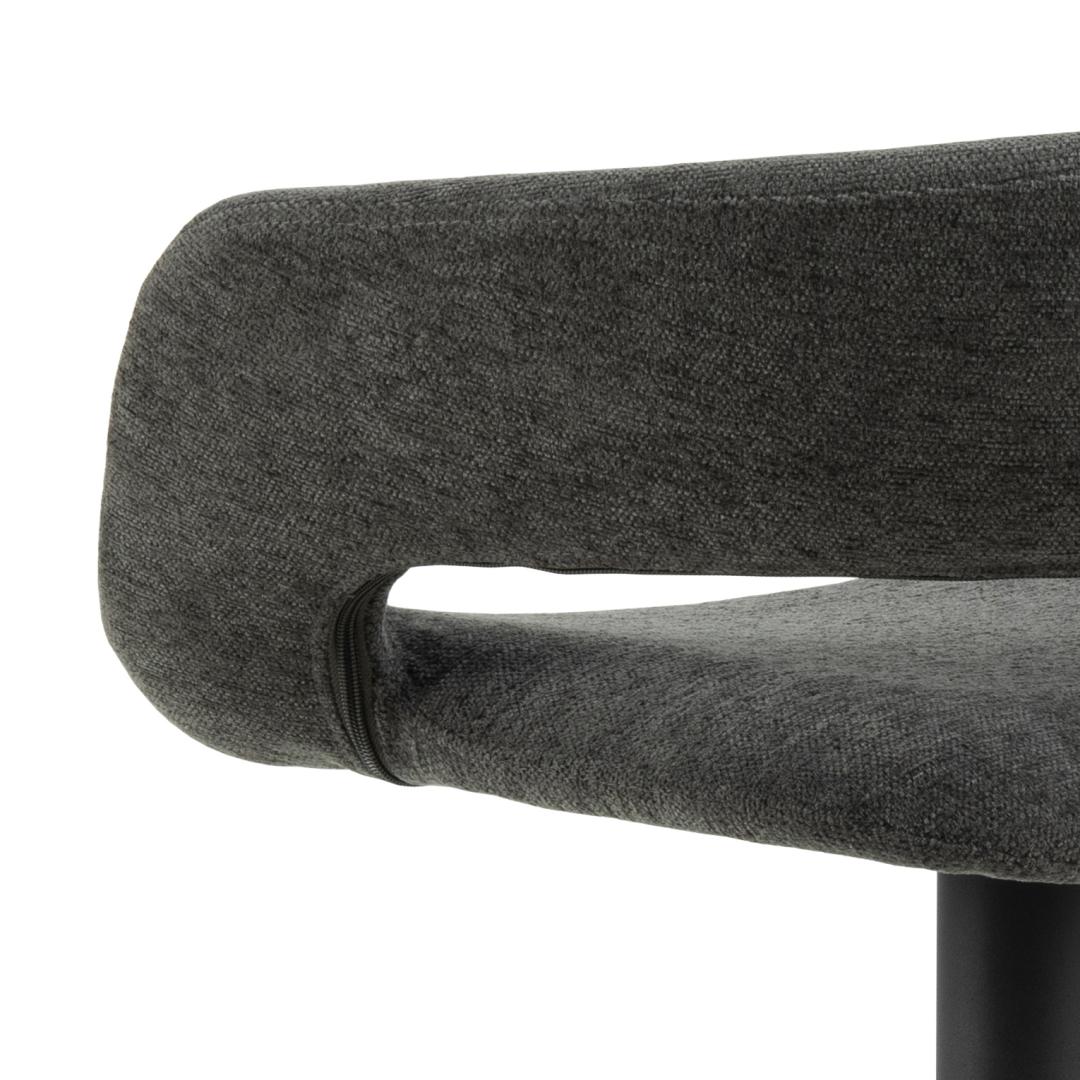 Barkruk Grace 8211 Stof Apia Donkergrijs 8211 Staal Minimale Bestelling 2 Stuks