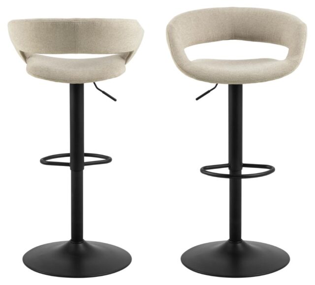 Barkruk Grace 8211 Stof Apia Zand 8211 Staal Minimale Bestelling 2 Stuks