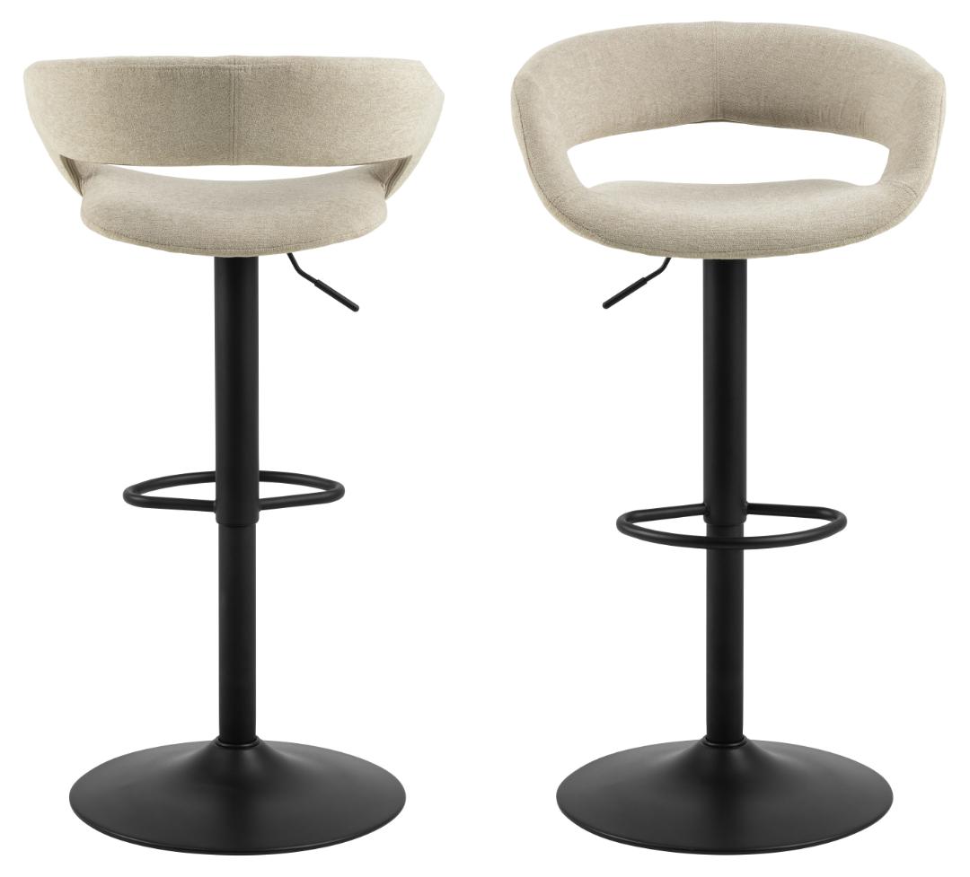 Barkruk Grace 8211 Stof Apia Zand 8211 Staal Minimale Bestelling 2 Stuks