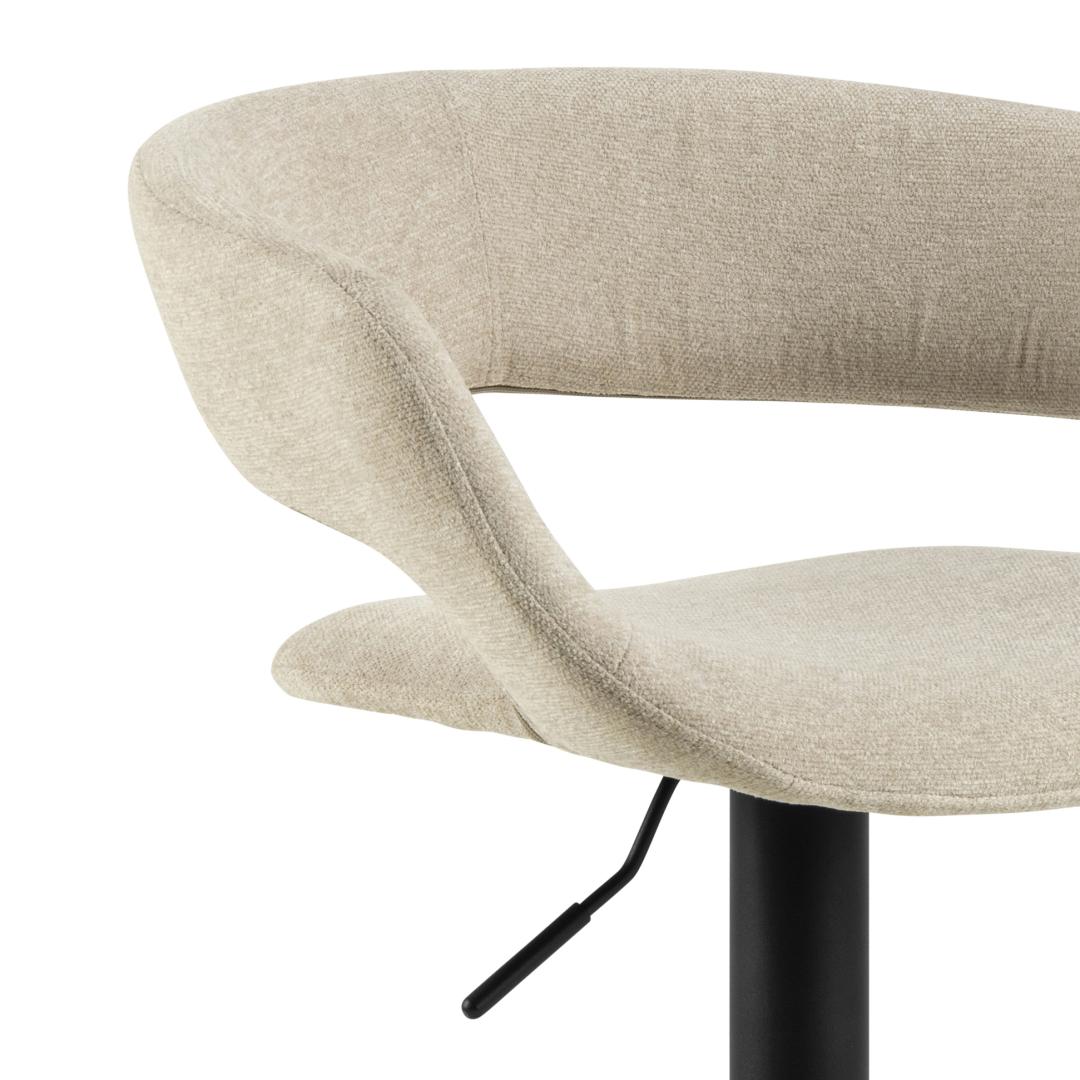 Barkruk Grace 8211 Stof Apia Zand 8211 Staal Minimale Bestelling 2 Stuks