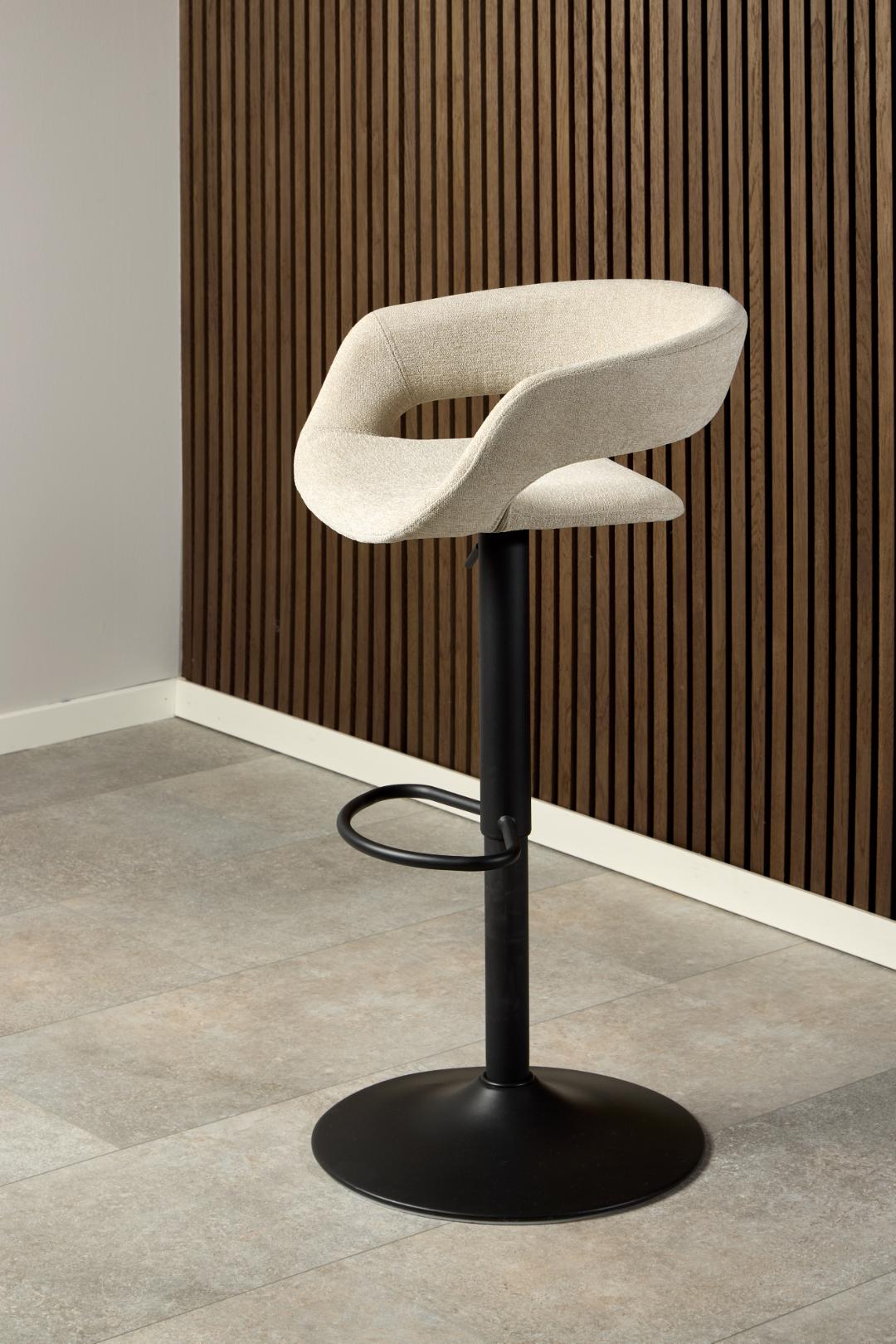 Barkruk Grace 8211 Stof Apia Zand 8211 Staal Minimale Bestelling 2 Stuks