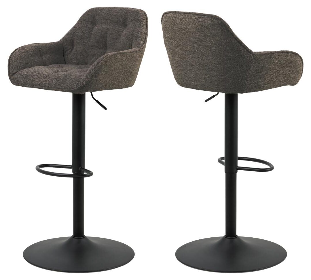 Barkruk Brooke 8211 Stof Monza Taupe 8211 Staal Minimale Bestelling 2 Stuks