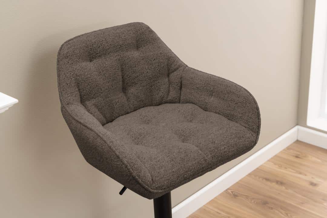 Barkruk Brooke 8211 Stof Monza Taupe 8211 Staal Minimale Bestelling 2 Stuks