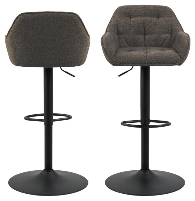 Barkruk Brooke 8211 Stof Monza Taupe 8211 Staal Minimale Bestelling 2 Stuks
