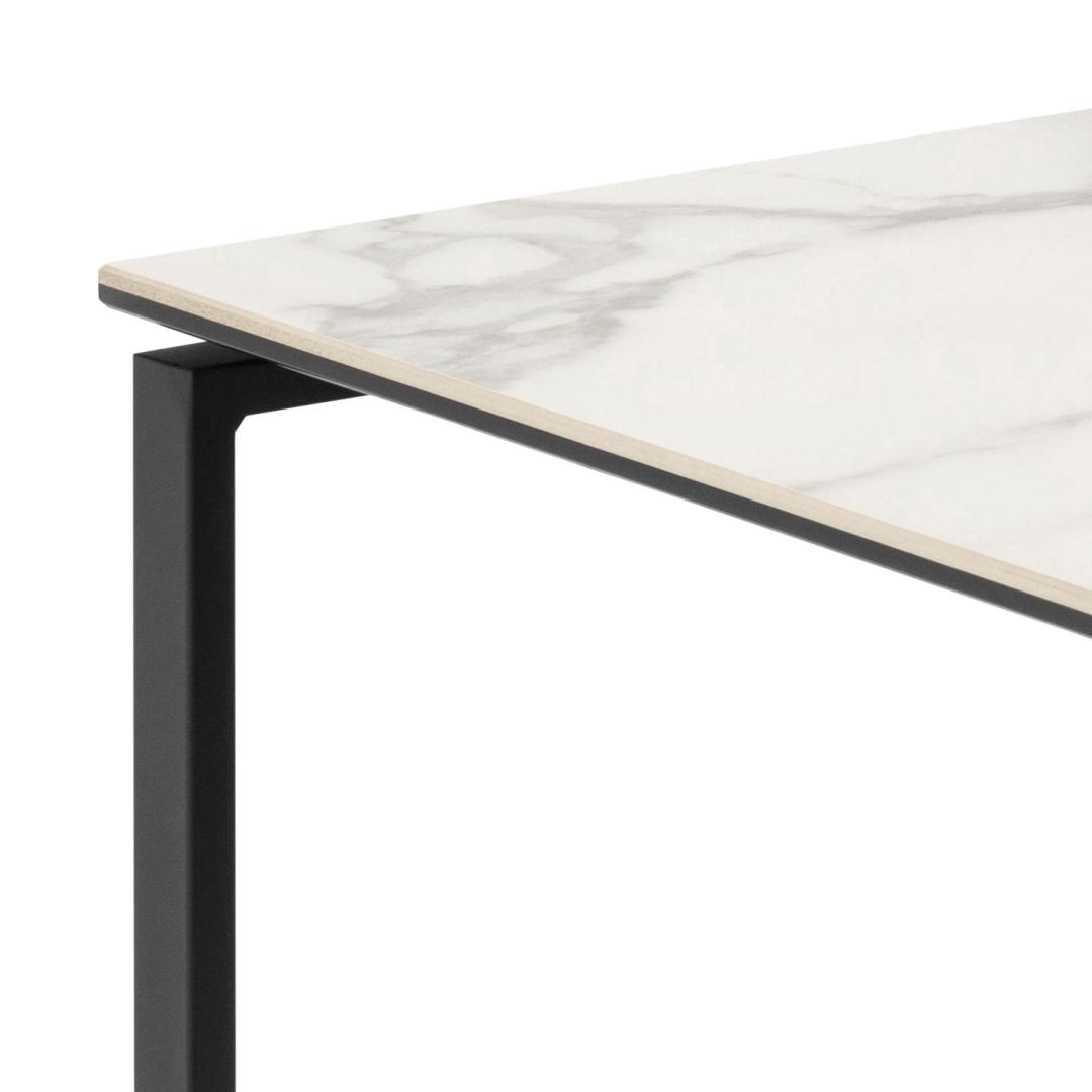 Salontafel Set Katrine 8211 Wit Keramiek Look 8211 Metaal