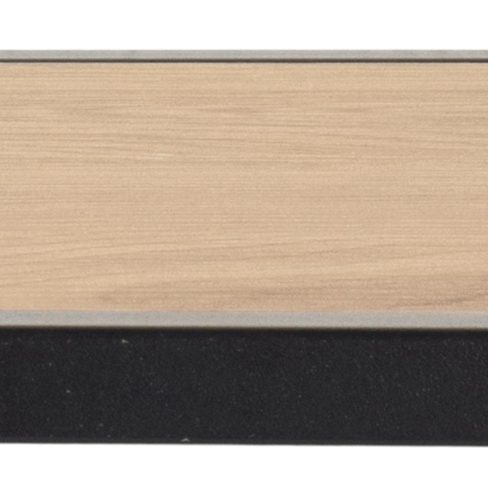 Kapstok Seaford 8211 Ruw Eiken Houten Plank Zwart