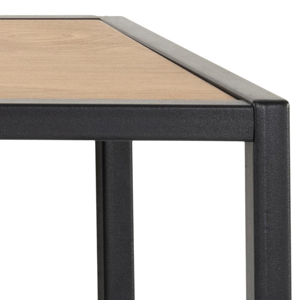 Kapstok Seaford 8211 Ruw Eiken Houten Plank Zwart