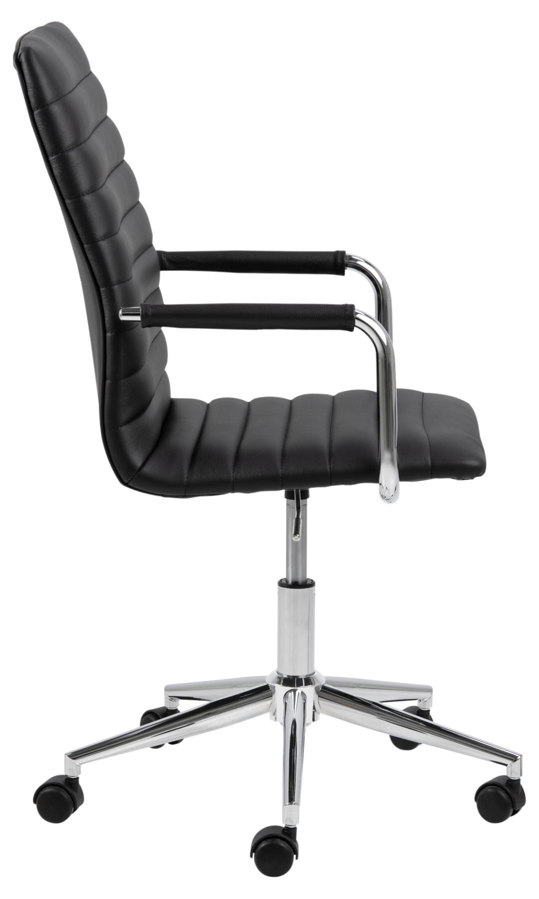 Bureaustoel Winslow 8211 Met Armleuningen 8211 Zwart Kunstleer